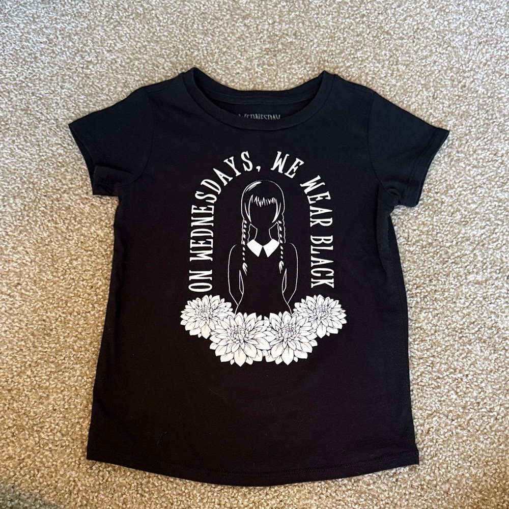 Target Black Kids Tee with White Graphic